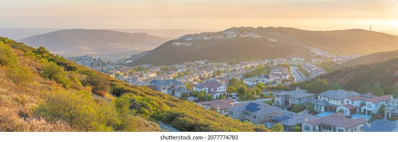Mountainside residential community at San Diego, California