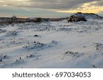 mountaintop in snow