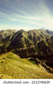 Mountaintop View Looking Across Valley