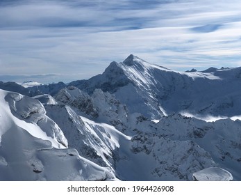 A Mountaintop View Of Mt. Titlis.