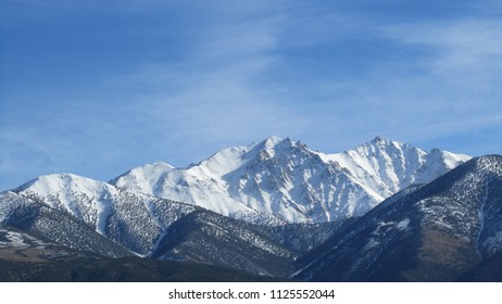 Mountian Top With Snow.