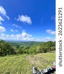 Mounting Overlook with clouds in the sky