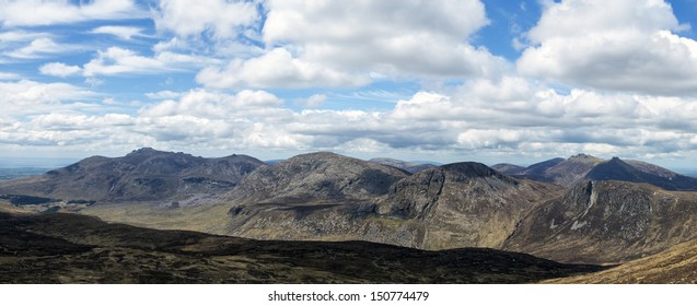 The Mourne Mountains In Ireland A Panorama