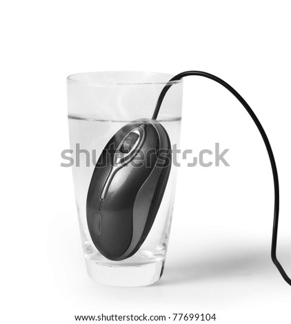 mouse in a glass