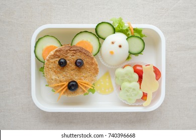 Mouse Rat Lunch Box, Fun Food Art For Kids