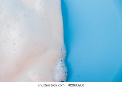 Mousse Foam Cleansing Foam On A Blue Background