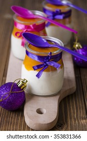 Mousse with mashed persimmon  