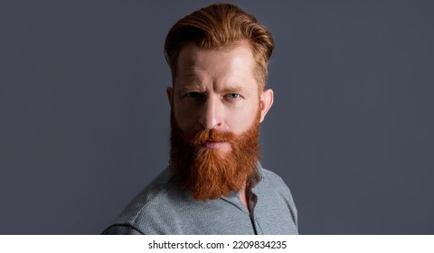 Moustache And Beard Care. Handsome Unshaven Guy Has Beard And Moustache. Face Of Unshaven Guy