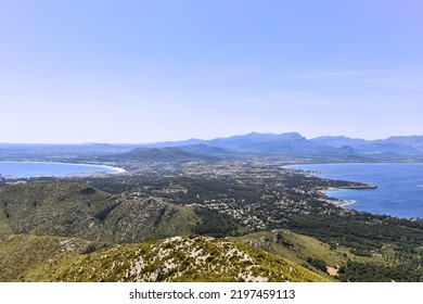 Moutain Point Of View At The Top Of Talaia D'Alcudia