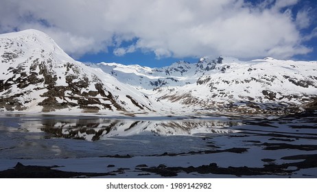 Splügen Moutains In The Switzerland Engadin