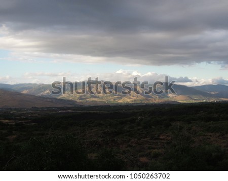 A moutainscape in Eastern Sicily 