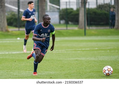 Moutanabi Bodiang During A U19 Football Match Between Paris Saint Germain (PSG) And RB Salzburg (FC) On March 16, 2022 In Saint-Germain-en-Laye, France.