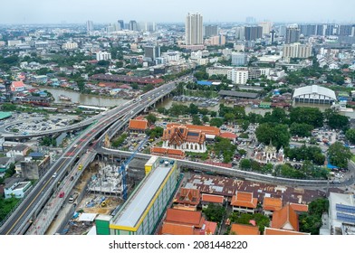 Mouth Of A Bangkok Noi Canal On Thonburi Side Of Bangkok, Thailand