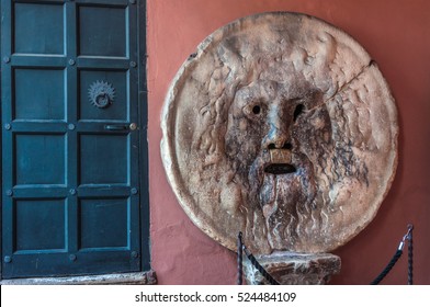 The Mouth Of Truth (La Bocca Della Verita) In Rome, Italy