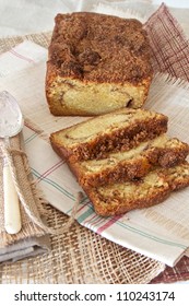 Mouthwatering Cinnamon Coffee Cake , Sliced