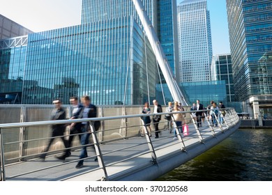 Movement Of People In Rush Hour, London Train Station