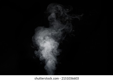 movement of smoke on black background, smoke background, abstract smoke on black background.