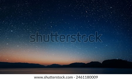 Similar – Image, Stock Photo Mountains at dusk Rock