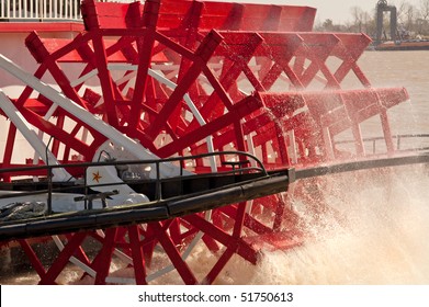  Movement Of Water By Riverboat Paddle Wheel