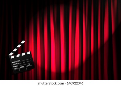 Movie Time Concept Layout Film Projector Stock Vector (royalty Free 