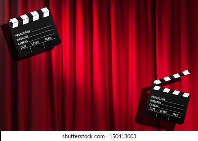 Movie Time Concept Layout Film Projector Stock Vector (Royalty Free ...