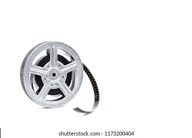 Movie Film Reel On White Background