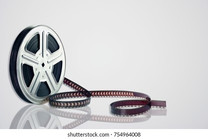 Movie Reel On White Background