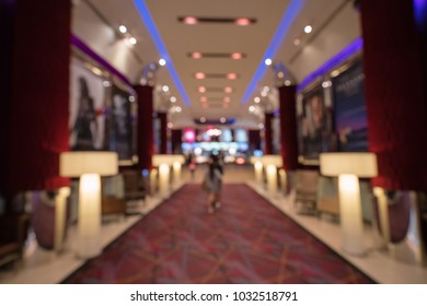 Movie Theater, Blur Background With Bokeh