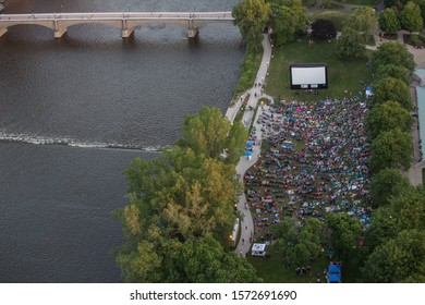 Movies on the Grand River in Grand Rapids, Michigan