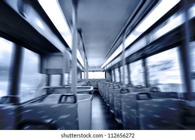 Moving In City Bus