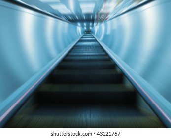 Moving escalator