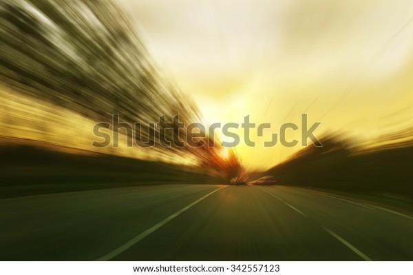 moving\
forward motion blur\
background,eveningscene