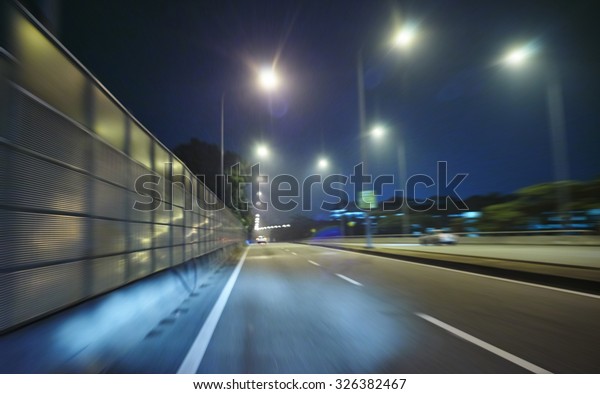 moving forward\
motion blur background,night\
scene