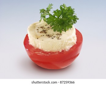 Mozzarella width tomato and parsley