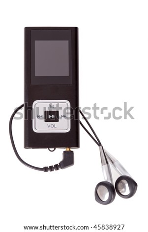 mp4 player isolated on a white background