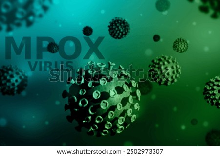 an mpox virus concept background
