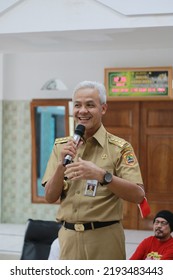 Mr. Ganjar Pranowo, The Governor Of Central Java, Is Visiting Purwokerto, Indonesia On August 20, 2022