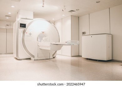 MRI (nuclear Magnetic Resonance Imaging) Laboratory With High Technology Contemporary Equipment In Hospital
