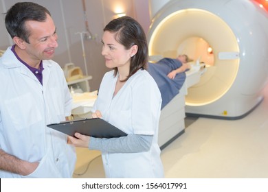 Mri Technologist Having A Conversation