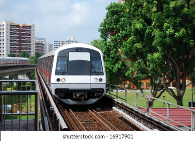 An MRT Train In Singapore