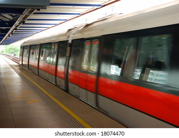 An MRT Train In Singapore