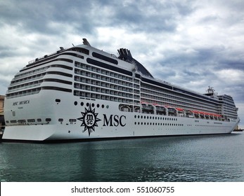 The MSC Musica Cruise Ship-APR.2014-Port Of Genoa