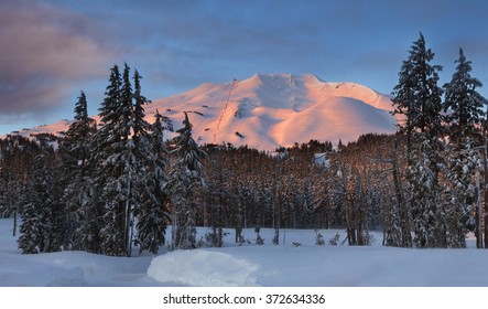 Mt Bachelor At Sunset