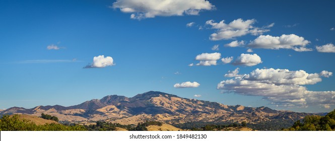 Mt. Diablo California Panorama On Sunny Day