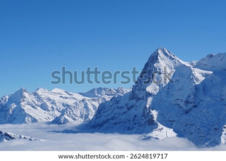 Mt. Eiger view from Birg Station - Switzerland	