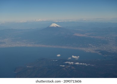 Mt. Fuji Aerial View In Early Winter