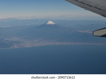 Mt. Fuji Aerial View In Early Winter