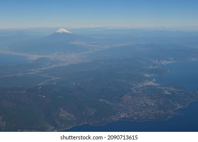 Mt. Fuji Aerial View In Early Winter