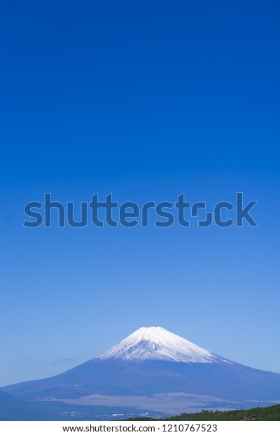 Mt Fuji Fine Weather Crown Shizuoka Stock Photo Edit Now