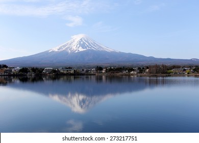 Mt fuji at kawaguchi lake view,japan.